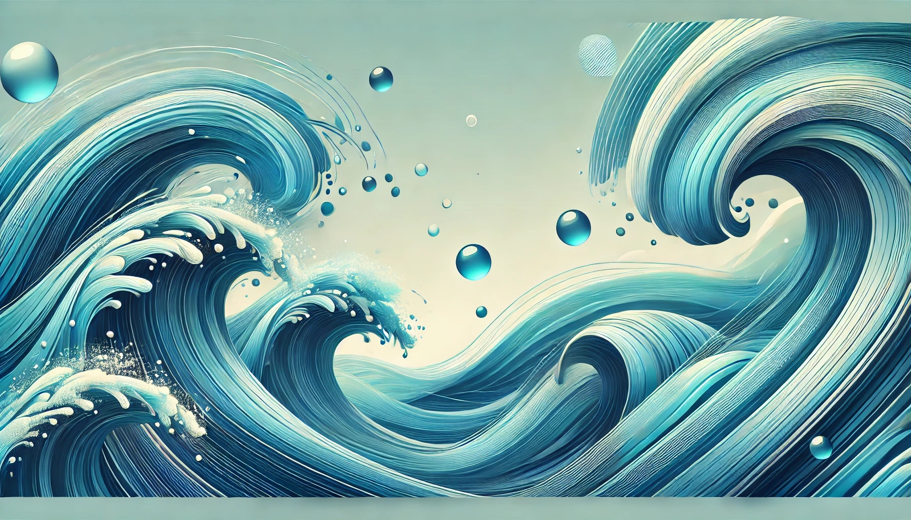 Stylized ocean waves